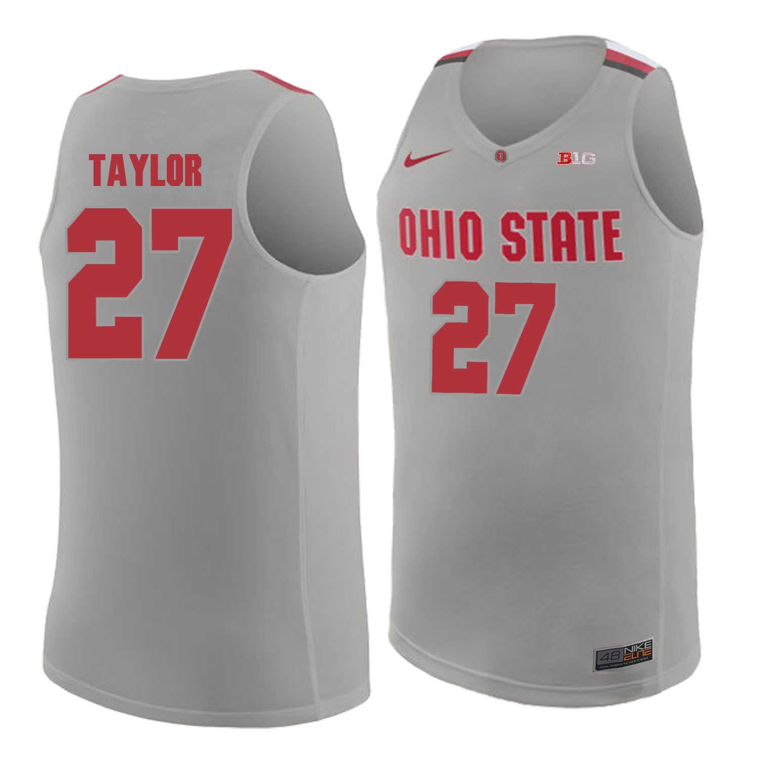 Ohio State Buckeyes #27 Fred Taylor Gray College Basketball Jersey Dzhi,We sell and wholesale Ohio State Buckeyes #27 Fred Taylor Gray College Basketball Jersey Dzhi on line form chian!
